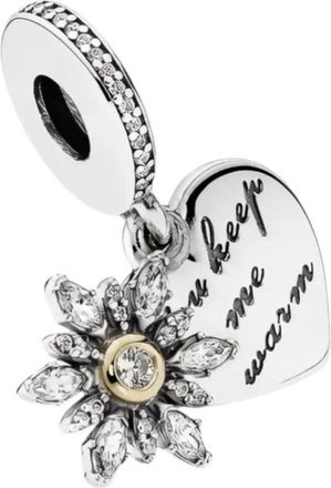Pandora Hart en IJs Kristal Dangle met 14K en Heldere Zirkonia - Dames - Sieraden - Grijs - ONE Size - Accessoires