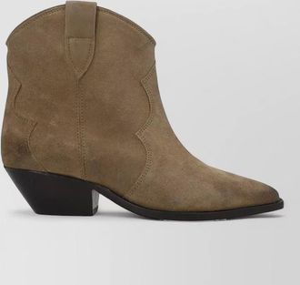 Isabel Marant suede cowboy ankle boots