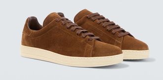 Tom Ford Warwick perforated suede sneakers