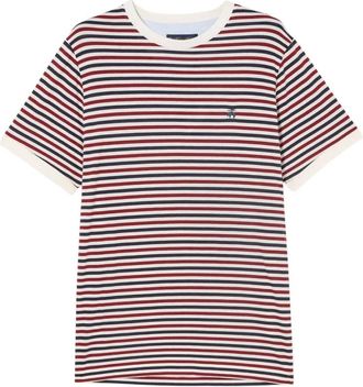 Brooks Brothers Gestreept katoenmix T-shirt - Heren - T-shirts - Veelkleurig - S - Katoen - Tops