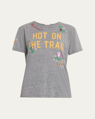 Mother The Rowdy Embroidered Tee