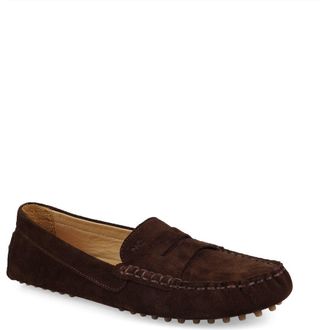 National Comfort Talulah Penny Loafer in Brown Suede at Nordstrom, Size 10