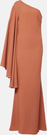 Taller Marmo Sifnos one-shoulder crepe cady gown