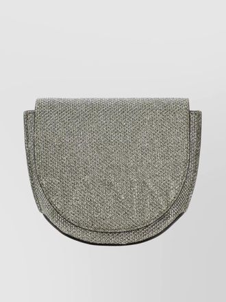 Ganni shimmering nano banner crossbody bag