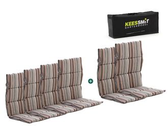 Kees Smit Madison Fiber hoog tuinkussen set van 6