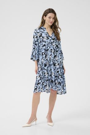 Kaffe Jurk KAhera A-shape blue multi