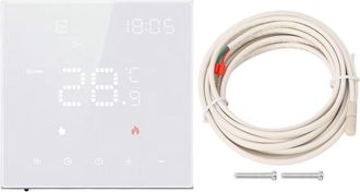 OEM Termostato Inteligente Para El Hogar, Blanco, Con Pantalla T&aacute;ctil, Digital, Para Oficina, 100-250 V Ca, 16 A, Calefacci&oacute;n El&eacute;ctrica Por Suelo Radiante