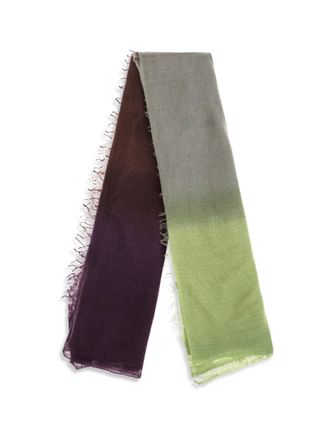 Mirror in the Sky Semi-Felted Degrad&eacute; Cashmere Scarf - Brown
