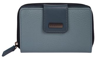 Bugatti Geldb&ouml;rse BUGATTI SINA, Damen, blau, Leder, leicht gl&auml;nzend, unifarben, Kleinlederwaren Geldb&ouml;rse, echt Leder