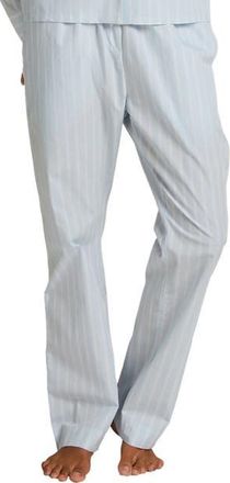 Hunkem&ouml;ller Woven Cotton Stripe Pant in Xenon Blue at Nordstrom, Size X-Large