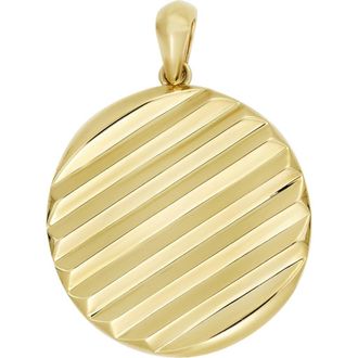 Bony Levy Mens 14k Gold Disc Pendant in 14K Yellow Gold at Nordstrom