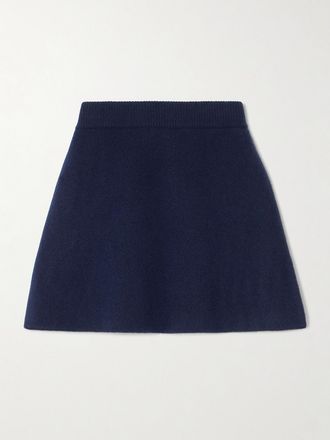 Lisa Yang Minigonna In Cashmere Clare - Blu