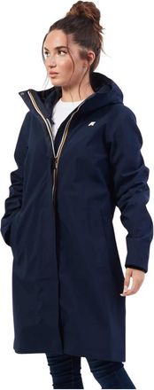 K-Way Stephy Bonded Jacket - Dames - Parka Jassen - Blauw - XS - Polyester - Jassen