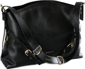 Givenchy Womens Shoulder Bag Voyou Medium Black Calfskin