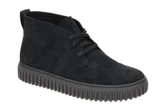 Clarks Torhill DB Mens Boots in Black Suede Leather, black, 7 UK