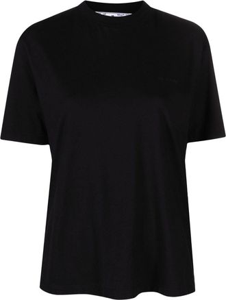 Off-white Diag-print T-shirt - women - Cotton - M - Black