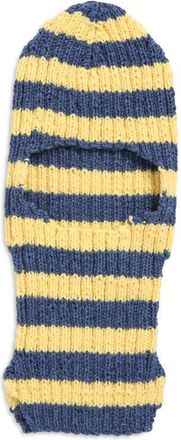 Stockholm Surfboard Club Balla Stripe Cotton Balaclava in Yellow /Blue at Nordstrom