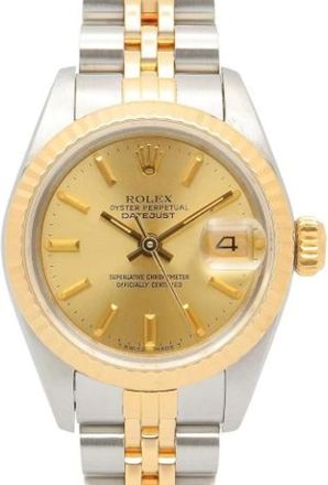 Rolex Pre-owned Datejust Wristwatch - - Pre-owned - Donna - Giallo - ONE SIZE