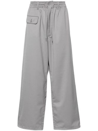 Yohji Yamamoto Pantaloni Rew Wo ampi - Grigio