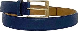 Gucci Pre-owned Leather belts - Dames - Vintage Accessoires - Blauw - ONE Size - Vintage
