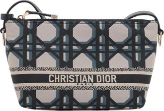 Dior Pre-owned Canvas Handbag - Dames - Vintage Mini Tas - Blauw - ONE Size - Vintage