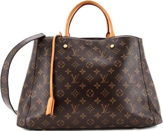 Louis Vuitton Montaigne Handbag Monogram Canvas GM tote bag - women - Fabric - One Size - Brown