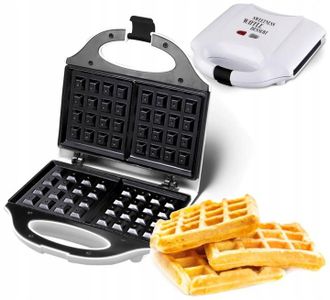 OEM Gofrera Kalorik Wm De 1800 W, Color Blanco, Para Dos Gofres, Con Revestimiento Antiadherente, 750 W