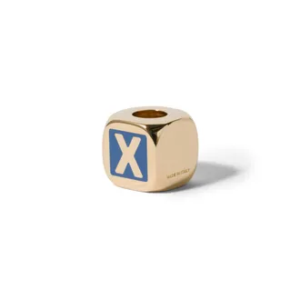 Miu Miu Enameled Metal Dice Charm, Woman, Periwinkle Blue