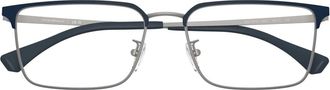 Emporio Armani Optisch Montuur - Heren - Brillen - Blauw - 56 MM - Accessoires