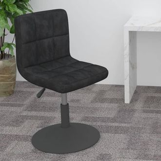 vidaXL Vidaxl - Taburete De Cocina Giratorio De Terciopelo Negro