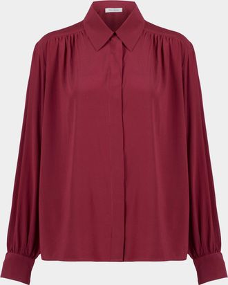 Ryan Roche Silk Collared Blouse Size: S