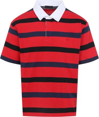 Prada Polo Shirts, male, Red, Size: S T-shirt