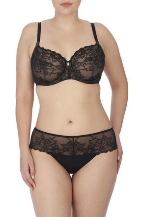 Natori Statement Lace Side Support Bra in Black/cafe at Nordstrom, Size 42Ddd