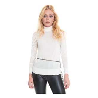 Michael Kors Dames, Truien, Wit, Maat: M Wol
