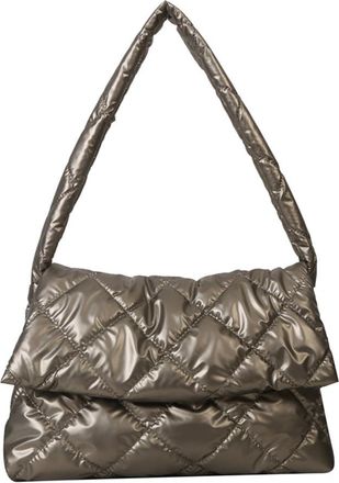 Generic Women Puffy Tote Bag Stylish Large Capacity Soft Nylon Side Bags with Adjustable Strap NewTrend Quilted Big Handbags for Daily Office Use Simple Commu