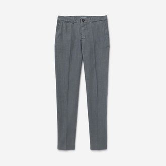 Oliver Sweeney Mens 100% Linen Trousers - Grey - Size 34 (Waist)