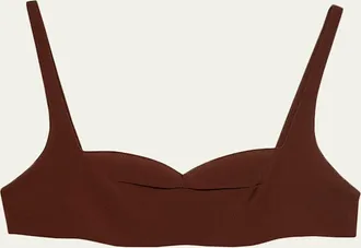 Prada Crepe De Chine Bra Top