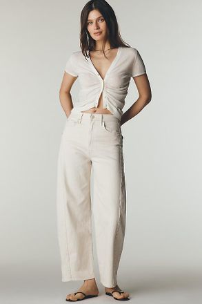 Mother Half-Pipe Ankle High-Rise Barrel Jeans