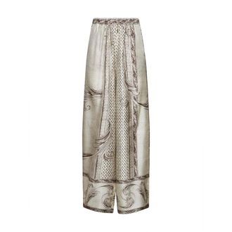 Max Mara Wide Trousers, female, Multicolor, Size: 2XS Rive Trousers