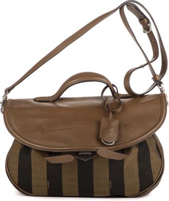 Fendi Flap Messenger Top Handle Schoudertas