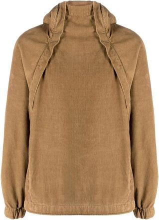 RANRA Klifur Hooded Jacket - Heren - Sweatshirts - Beige - M - Katoen - Hoodies & sweatvesten
