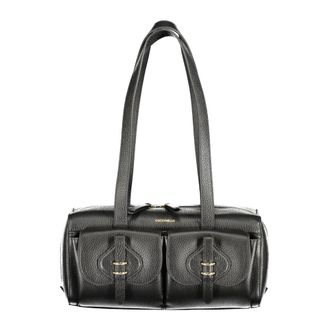 Coccinelle Mavery Pocket Bag - Dames - Schoudertassen - Zwart - ONE Size - Leer - Tassen