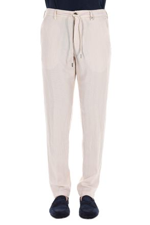 Myths Apollo Herringbone Cotton-Linen Trousers