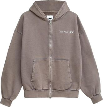 TwoJeys Icon Full-Zip - Heren - Sweatshirts & Hoodies - Bruin - Maat: M Katoen