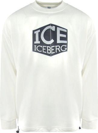 Iceberg Cubed Logo Wit Sweatshirt