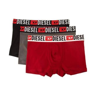 Diesel Ondergoed, Heren, Veelkleurig, S, Katoen, Katoenen Boxer Briefs 3-Pack