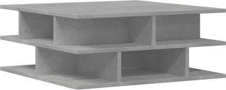 vidaXL Vidaxl - Coffee Table Concrete Grey 70x70x29 cm Engineered Wood