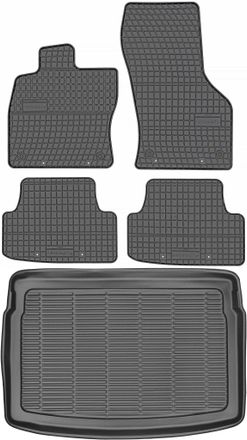 OEM Juego De Alfombrillas De Goma Para Coche Y Maletero Para Volkswagen Golf Vii Hatchback (2012-2020)
