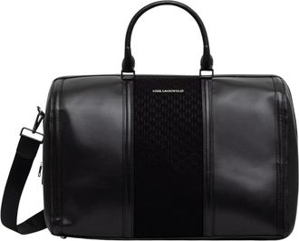 Karl Lagerfeld Weekender Bag - Heren - Weekendtassen - Zwart - ONE Size - Tassen