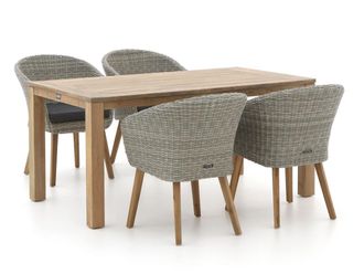 Intenso Furniture Intenso Tropea/ROUGH-S 160cm dining tuinset 5-delig